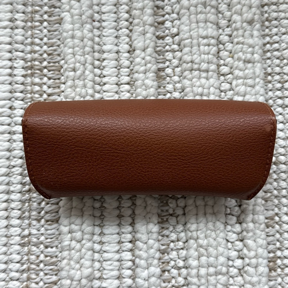 Ray Ban Brown Leather Sunglasses Case - Picture 3 of 7